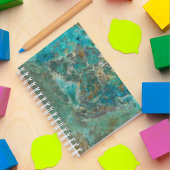 Carnet Pierre minérale bleu Chrysocolla