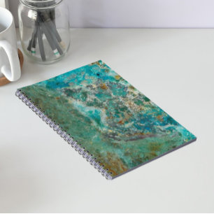 Carnet Pierre minérale Chrysocolla bleue
