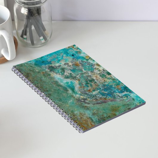 Carnet Pierre minérale Chrysocolla bleue