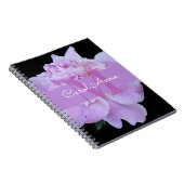 Carnet Pierre rose violet Monogramme floral noir (Côté Droit)