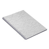 Carnet Pierre texturée blanche, Art Abstrait monochrome (Côté Droit)