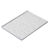 Carnet Pierre texturée blanche, Art Abstrait monochrome (Côté gauche)