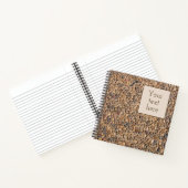 Carnet Pierres de galets rustiques Photo avec texte perso (Intérieur)