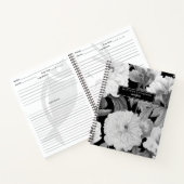 Carnet Pierres noires et blanches Aquarelle Florale Recet (Intérieur)
