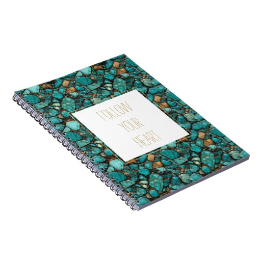 Carnet Pierres turquoise (Côté Droit)