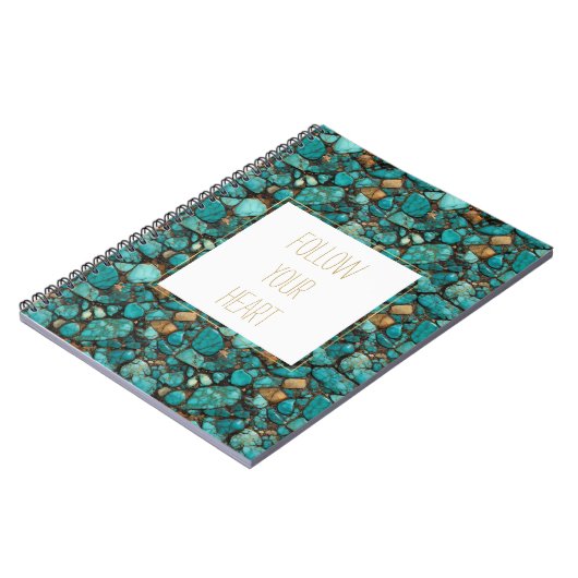 Carnet Pierres turquoise (Côté gauche)