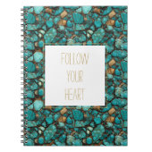 Carnet Pierres turquoise (Devant)