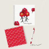 Carnet Pies rouges