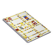 Carnet Piet Mondrian Broadway Boogie Woogie Art Abstrait (Côté Droit)