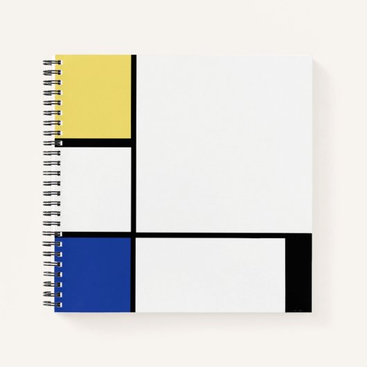 Carnet Piet Mondrian - Composition Abstrait géométrique (Devant)