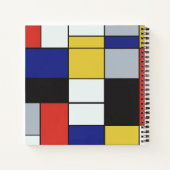 Carnet Piet Mondrian - Composition Abstrait géométrique (Dos)