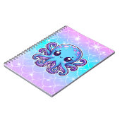 Carnet Pieuvre bleue mignonne (Côté gauche)