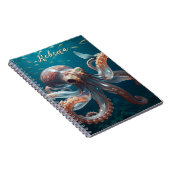 Carnet Pieuvre en forme de verre dans la mer profonde (Côté Droit)