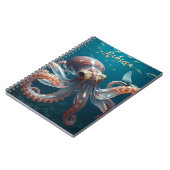 Carnet Pieuvre en forme de verre dans la mer profonde (Côté gauche)