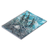 Carnet Pieuvre géante Mer Bleue Monstre Voilier (Côté gauche)