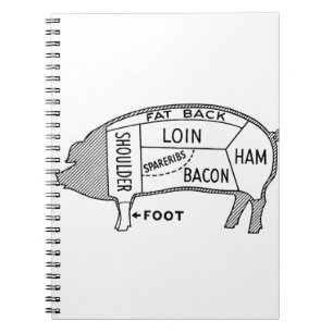 Carnet Pig de graphique à boucher