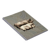 Carnet Pig Farm Pays Antique Illustration Art (Côté Droit)