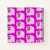 Carnet Piggy rose personnalisée (Dos)
