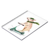 Carnet Piggy sur scooter (Côté gauche)