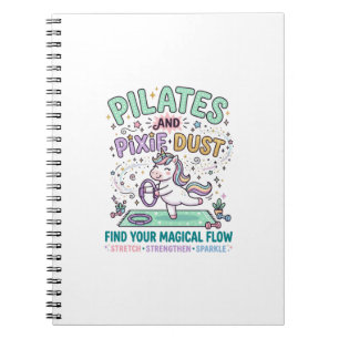 Carnet Pilates de licorne et poussière de pixie typograph