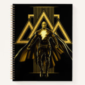 Carnet Pilier triangulaire noir Adam (Devant)