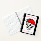 Carnet Pillage et pillage Arrière - plan blanc/noir (Intérieur)