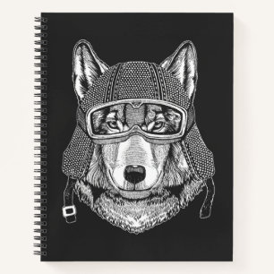 Carnet Pilote de motocyclette Wolf Dog