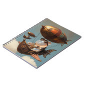 Carnet Pilote Ourson Gélifié Steampunk dans un Dirigeable (Côté gauche)