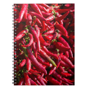 Carnet Piment Rouge Épicé Dans La Ville De Kalocsa