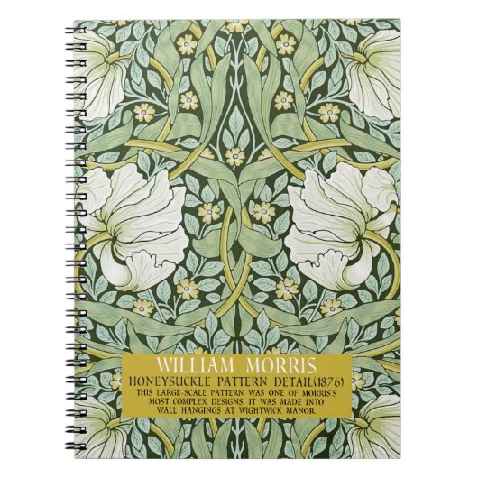 Carnet Pimpernel Design par William Morris (Devant)