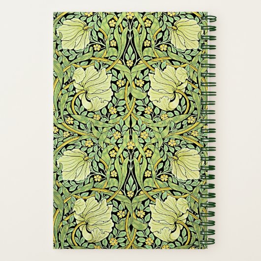 Carnet Pimpernel (vert) de William Morris, (Verso)