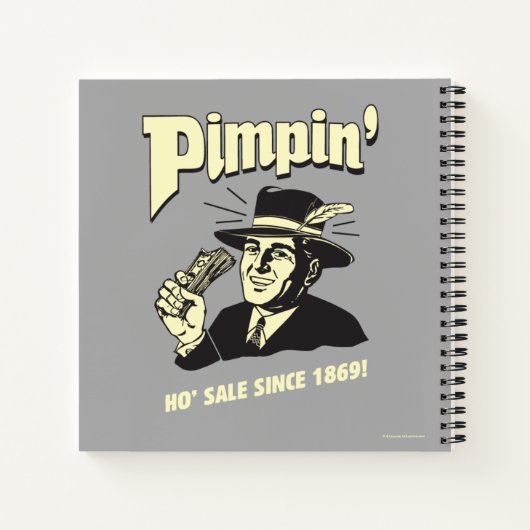 Carnet Pimpin' Ho Vente Depuis 1869 ! (Dos)