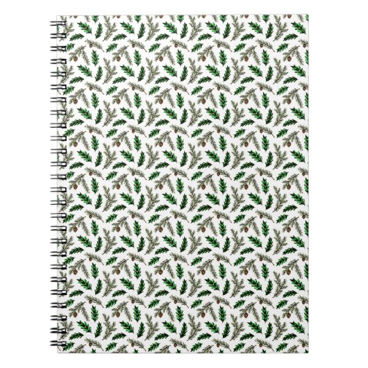 Carnet Pin et houx  (Devant)