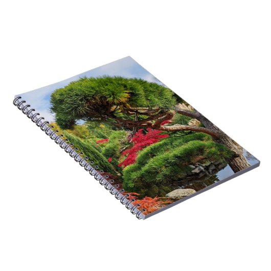 Carnet Pin noir et érable japonais rouge (Côté Droit)