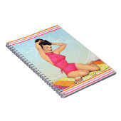 Carnet Pin Up de la plage rétro (Côté Droit)