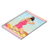 Carnet Pin Up de la plage rétro (Côté gauche)
