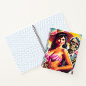 Carnet Pin-up de plage zombie effrayant (Intérieur)
