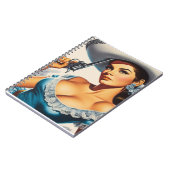 Carnet Pin-up rétro Far West (Côté gauche)