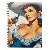 Carnet Pin-up rétro Far West (Devant)