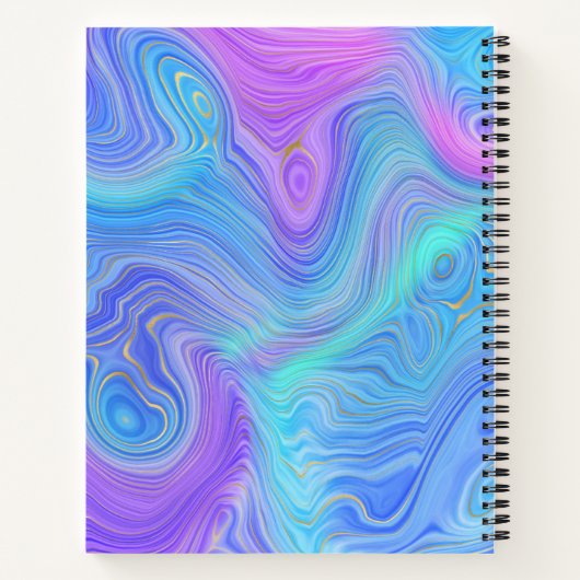 Carnet Pinceau de peinture Abstrait 3D (Dos)