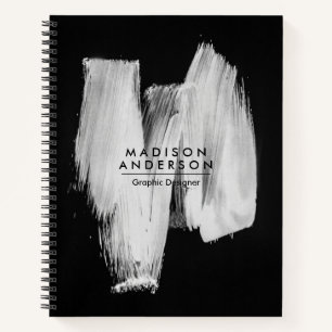 Carnet Pinceau noir et blanc