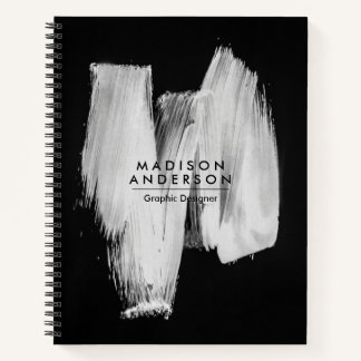 Carnet Pinceau noir et blanc
