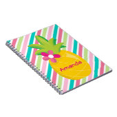 Carnet Pinces roses colorées Ananas Jaune (Côté Droit)