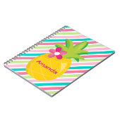 Carnet Pinces roses colorées Ananas Jaune (Côté gauche)