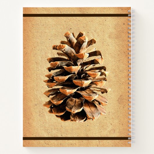 Carnet Pine Cone Et John Muir Citation (Dos)