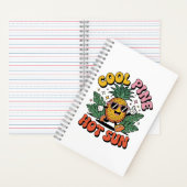 Carnet Pine Cool Soleil Chaud Rétro Ananas Ambiance Été (À l'intérieur)