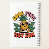 Carnet Pine Cool Soleil Chaud Rétro Ananas Ambiance Été (Verso)