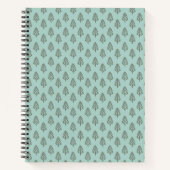 Carnet Pine Forest Trees - Sage Green (Devant)