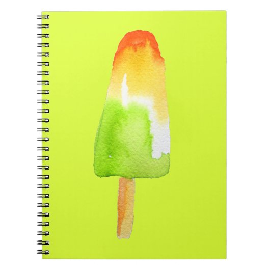 Carnet Pine Lime sucette pop art nourriture mignonne (Devant)