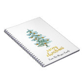 Carnet Pine Tree Gold Balls de Noël (Côté Droit)